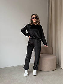 Стильний жіночий велюровий костюм кофта і штани