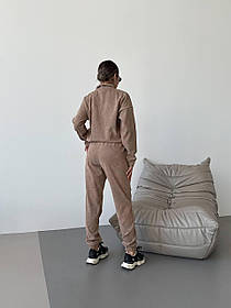 Жіночій повсякденний вельветовий костюм кофта та штани