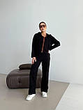 Жіночій вельветовий костюм з кишенями на блискавці, фото 3