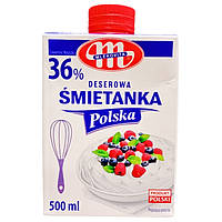 Вершки 36% Mlekovita 500 мл