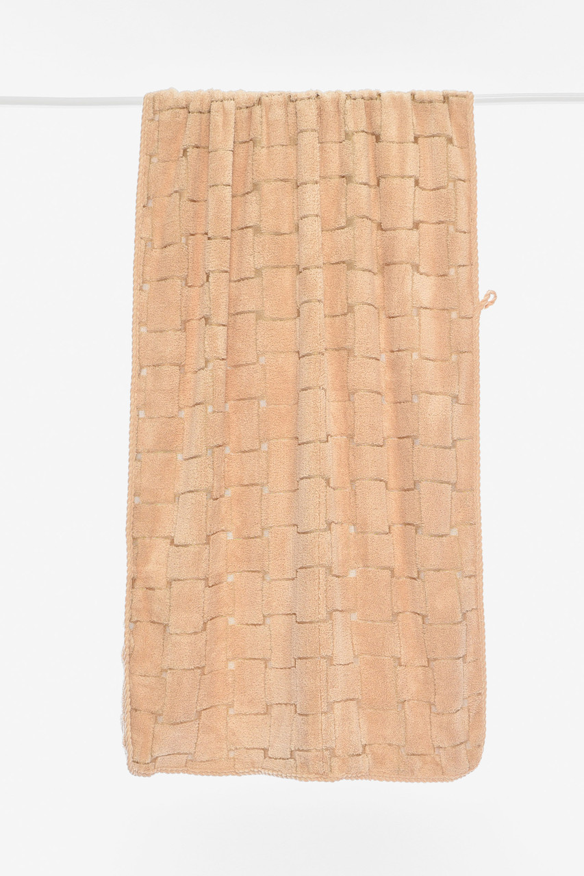 Рушник банний мікрофібра  бежевого кольору 196473P, фото 1