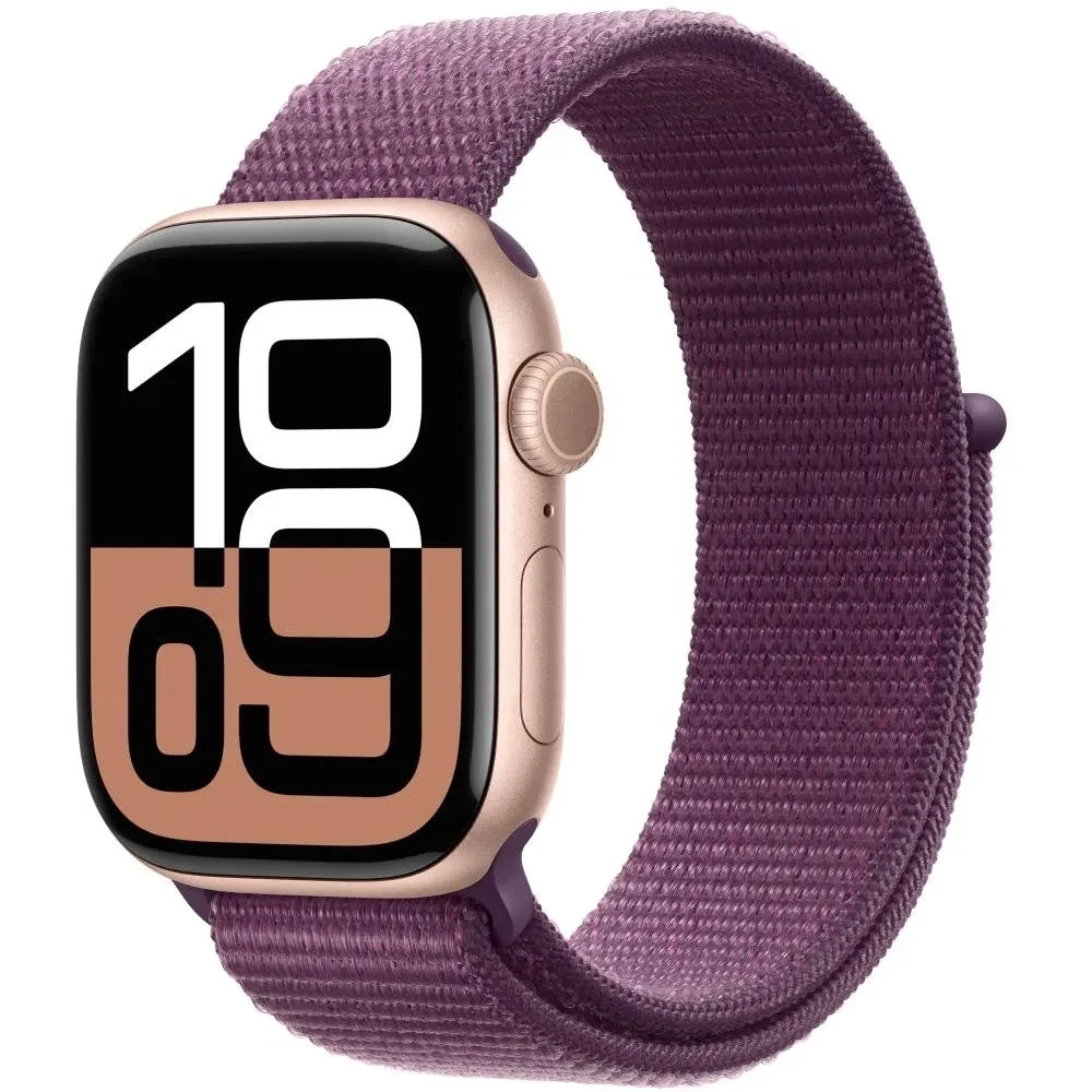 Смарт-годинник Apple Watch Series 10 GPS 46mm Rose Gold Alum with Plum Sp/Loop (MWWV3QH/A)
