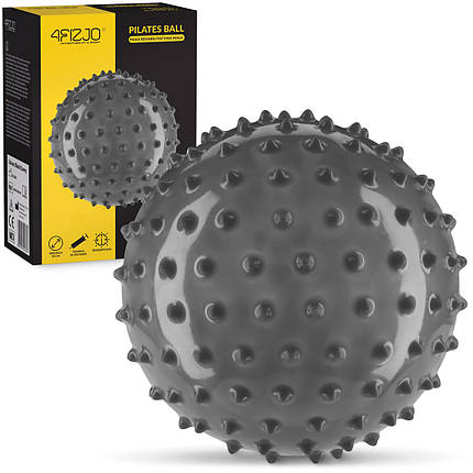 М'яч для пілатесу, йоги, реабілітації 4FIZJO 20 см (масажний) Black (P-5905973402330), фото 1