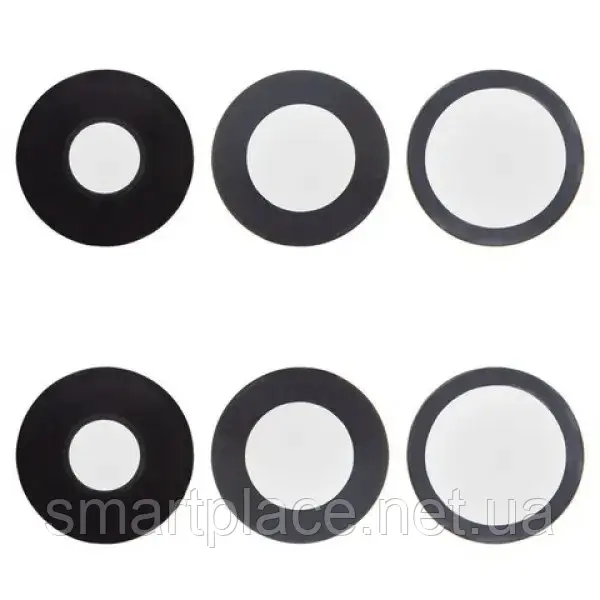 Скло камери Apple iPhone 14 Pro, iPhone 14 Pro Max без рамки (3шт) Black, фото 1