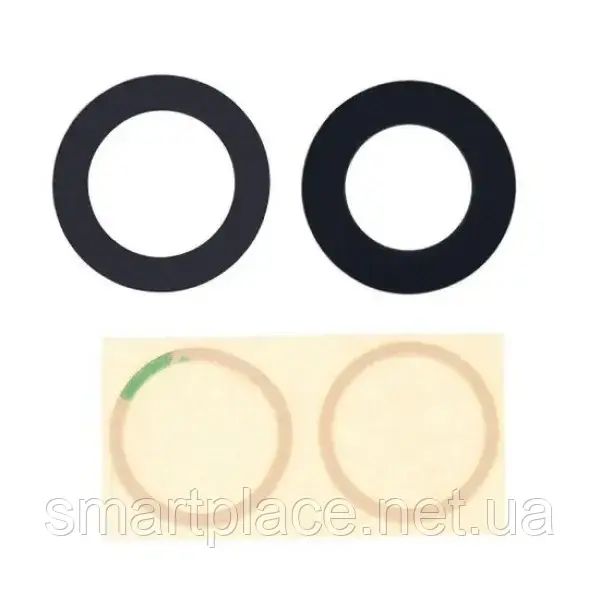 Скло камери Apple iPhone 14, iPhone 14 Plus без рамки (2шт) Black, фото 1
