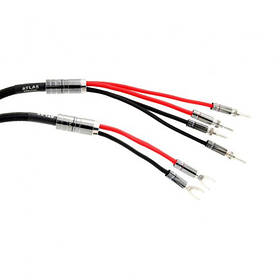 Кабель акустичний готовий Кабель акустич: Atlas Mavros 2 m з бананами Expanding Rhodium Plug