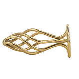 Анальна пробка LOCKINK SEVANDA Hollow Spiral Golden Metal Anal Plug - M size, фото 4