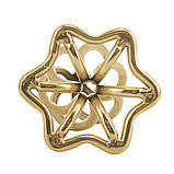 Анальна пробка LOCKINK SEVANDA Hollow Spiral Golden Metal Anal Plug - M size, фото 6