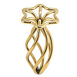 Анальна пробка LOCKINK SEVANDA Hollow Spiral Golden Metal Anal Plug - M size, фото 9