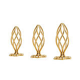 Анальна пробка LOCKINK SEVANDA Hollow Spiral Golden Metal Anal Plug - M size, фото 10