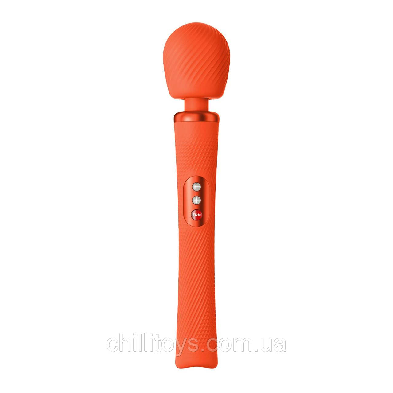 Вібромасажер Fun Factory VIM Vibrating Wand sunrise orange, суперпотужний та легкий, до 6 годин роботи, фото 1
