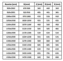 Душові двері MEXEN APIA CHROME 190х105 см хром розсувні скло прозоре, фото 3