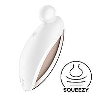 Вібратор для зовнішньої стимуляції Satisfyer Spot On 2 White, дуже потужний, гнучкий відросток