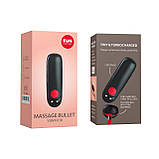 Віброкуля Fun Factory Massage BULLET, чорна, діаметр 2,5 см, 3 швидкості, 3 малюнки вібрації, фото 5