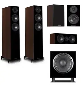 Комплект акустики Wharfedale Diamond 12.4 5.1 Walnut Pearl
