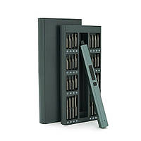 Набір електрична викрутка біти 66-in-1 довжина тримача 180мм біти T3 магнітні алюміній Box corvette