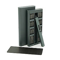 Набір електрична викрутка біти 82-in-1 довжина тримача 180мм біти T3 магнітні алюміній Box corvette