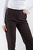Жіночі класичні штани з високою посадкою коричневі 5113 (2000000141787), фото 4