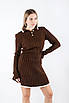 Костюм з джемпером поло та спідницею коричневий 40038 (2000000141893), фото 3