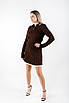Костюм з джемпером поло та спідницею коричневий 40038 (2000000141893), фото 4