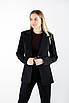 Костюм з приталеним піджаком та штанами чорний однобортний 40455 (2000000142432), фото 2