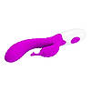 Силіконовий вібратор для жінок з додатковою стимуляцією клітора Rabbit Vibrator Hyman, фото 5