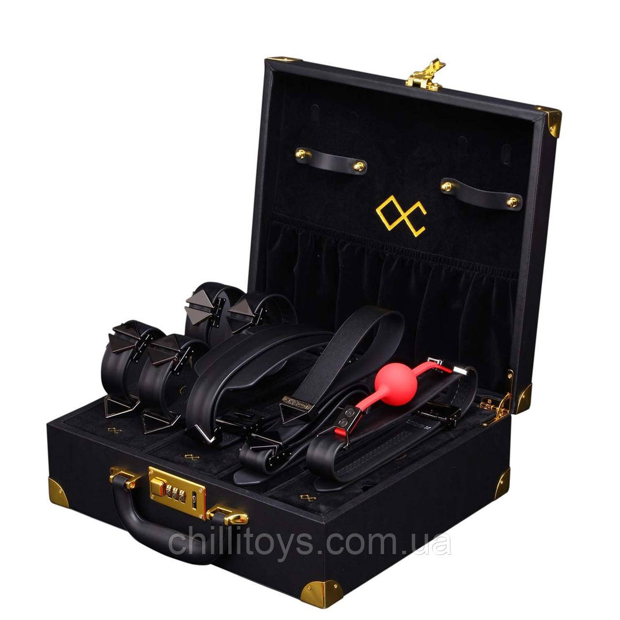 БДСМ-набір LOCKINK Moonlight Treasure Chest - Black Set, фото 1