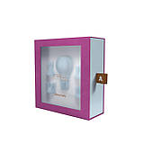 Вібратор Adrien Lastic Caress Blue з насадками для стимуляції ерогенних зон, які обертаються., фото 8