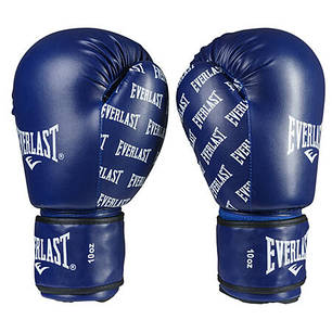 Боксерські рукавички сині Everlast DX-2218 розмір 8 oz, фото 1
