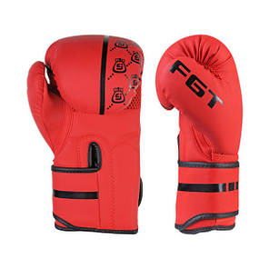 Боксерські рукавички червоні FGT DX-3310 розмір 12 oz, фото 3