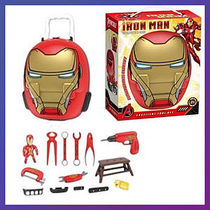 Набір інструментів ігрової Залізної людини гайкові ключі, лещата, шурупокрут, валіза, фігурка