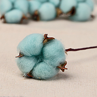 Декоративний елемент Коробочки Бавовна Сухоцвіт 6 см для декору Цена за 15 шт.