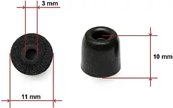 Амбушури для навушників Soundmag Premium FE-678010S S size 3 мм (1 пара)
