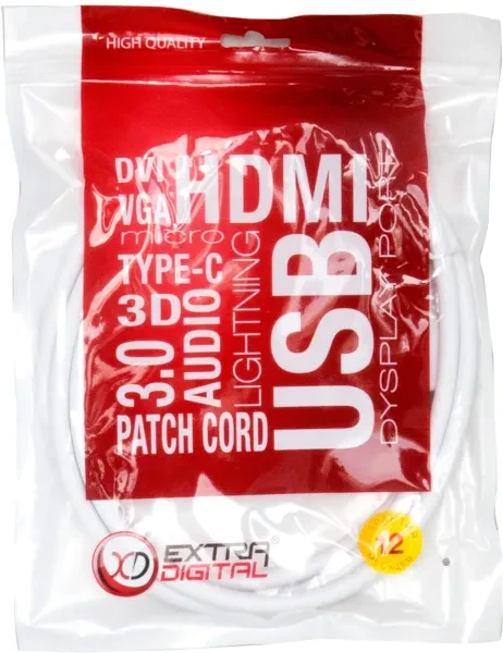 Антенний кабель Extradigital KBV1793 TV 1.5 м, фото 1