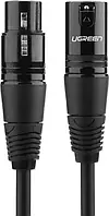 Мікрофонний кабель Ugreen AV130 XLR Male to Female Microphone Cable 1 м Black (90402010)
