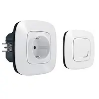 Набір керування електричними приборами Legrand Valena Allure with NETATMO White smart-розетка + smart-вимикач
