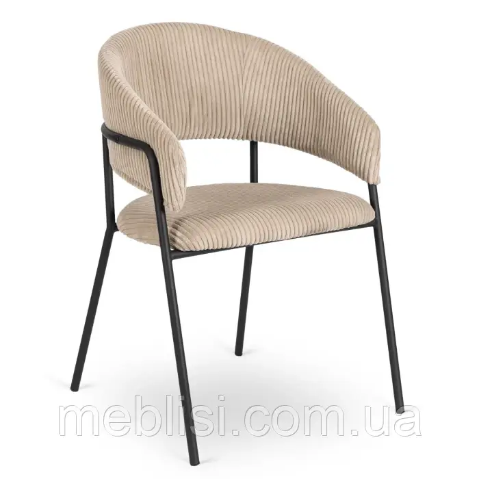 Бежевий стілець TINKA вельвет (MEBEL ELIT) ME.TINKA/BZ/SZTR/K