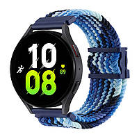Ремешок 20mm эластичный регулируемый для Samsung Galaxy Watch Amazfit Huawei цвет ColorfuBlue corvette