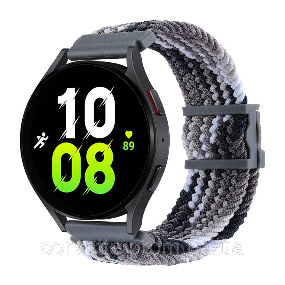 Ремешок для умных часов 22mm эластичный Samsung Galaxy Watch Amazfit Huawei Watch GT цвет ColorfuGrey corvette - фото 1 - id-p2487690762
