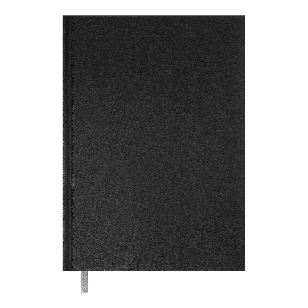 Книга записна OPTIMAL, А5, 64 арк., клітинка, чорна, бум вініл  BM.25514101-01
