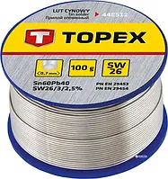 Припій TOPEX 44E512 60% олова 0.7 мм 100 г