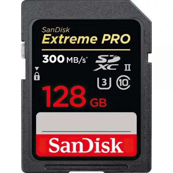 Карта памяті SanDisk Extreme Pro SDSDXDK-128G-GN4IN 128GB SDXC UHS-II U3 V90, фото 1