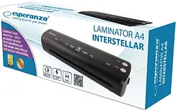 Ламінатор Esperanza Interstellar Black A4