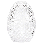 Скринька ємність для зберігання прикрас Фаберже прозора 12 см (9157-051)