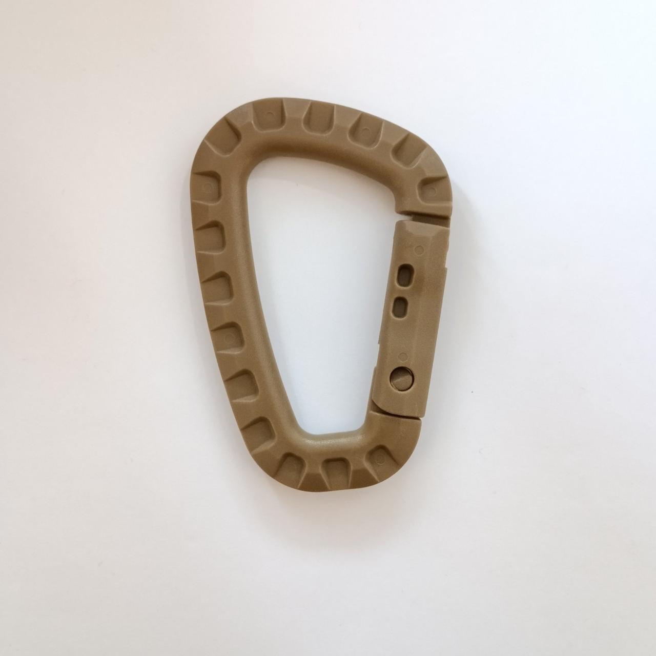 Карабін пластиковий із клямкою (200 шт).