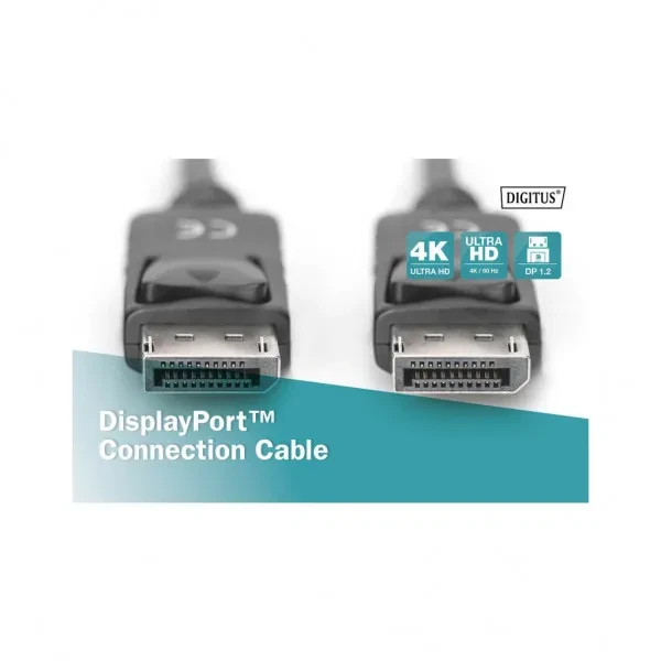Відео-кабель Digitus DB-340100-020-S Display Port(тато)Display Port(тато), 2,0m UHD 4K, фото 1