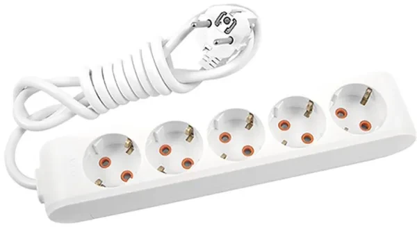 Мережевий фільтр Panasonic WLTB04532GR-UA 3 м, 5 розеток із заземленням, фото 1