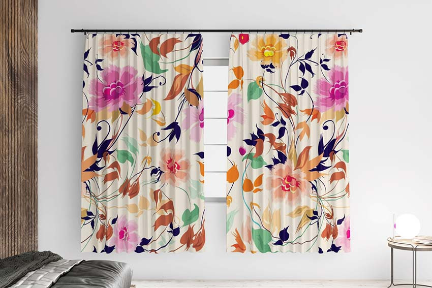 Штори з принтом «Квітковий Танок. Flower Dance»