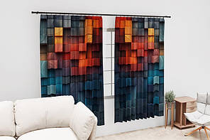 Штори з принтом «Кольорові квадрати. Colored squares», фото 3