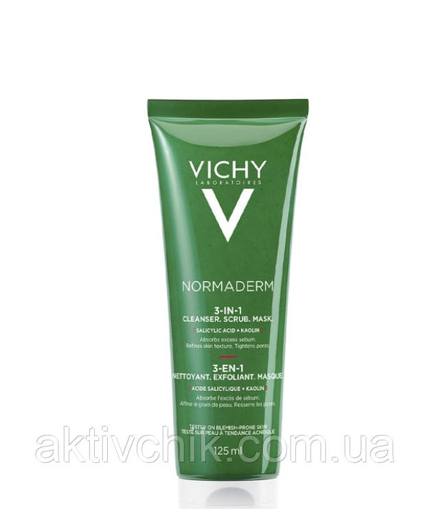 Три-Актив глибоке очищення Віші Нормадерм Vichy Normaderm Tri-Activ 3 In 1